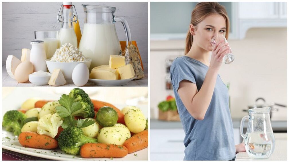 Dieta pro exacerbaci dny - voda, mléčné výrobky, vařená zelenina