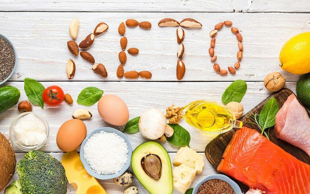 keto dietní potraviny